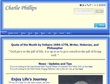 Tablet Screenshot of charliephillips.net